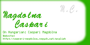 magdolna caspari business card